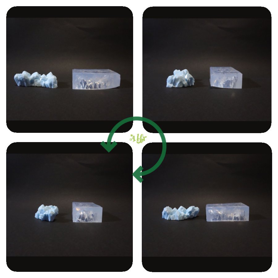 アメジスト風シリコン型B品/K03薄型B角欠け