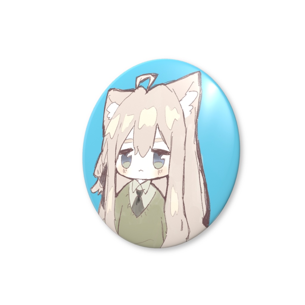 【二次創作】キプフェル 証明写真風 缶バッジ