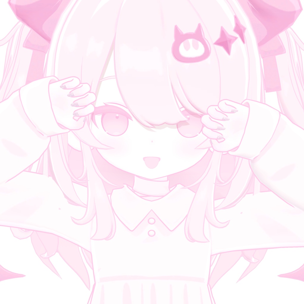 ♡【2アバター対応】simple flower nail ♡