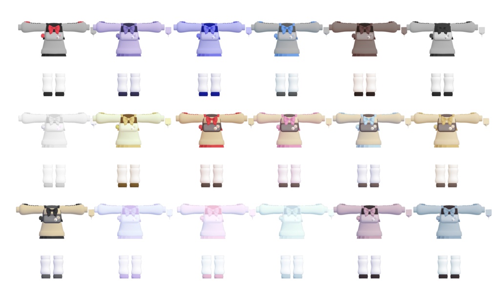 ♡【キプフェル対応衣装】あまあまリボンセーラー+いちごみるく ♡