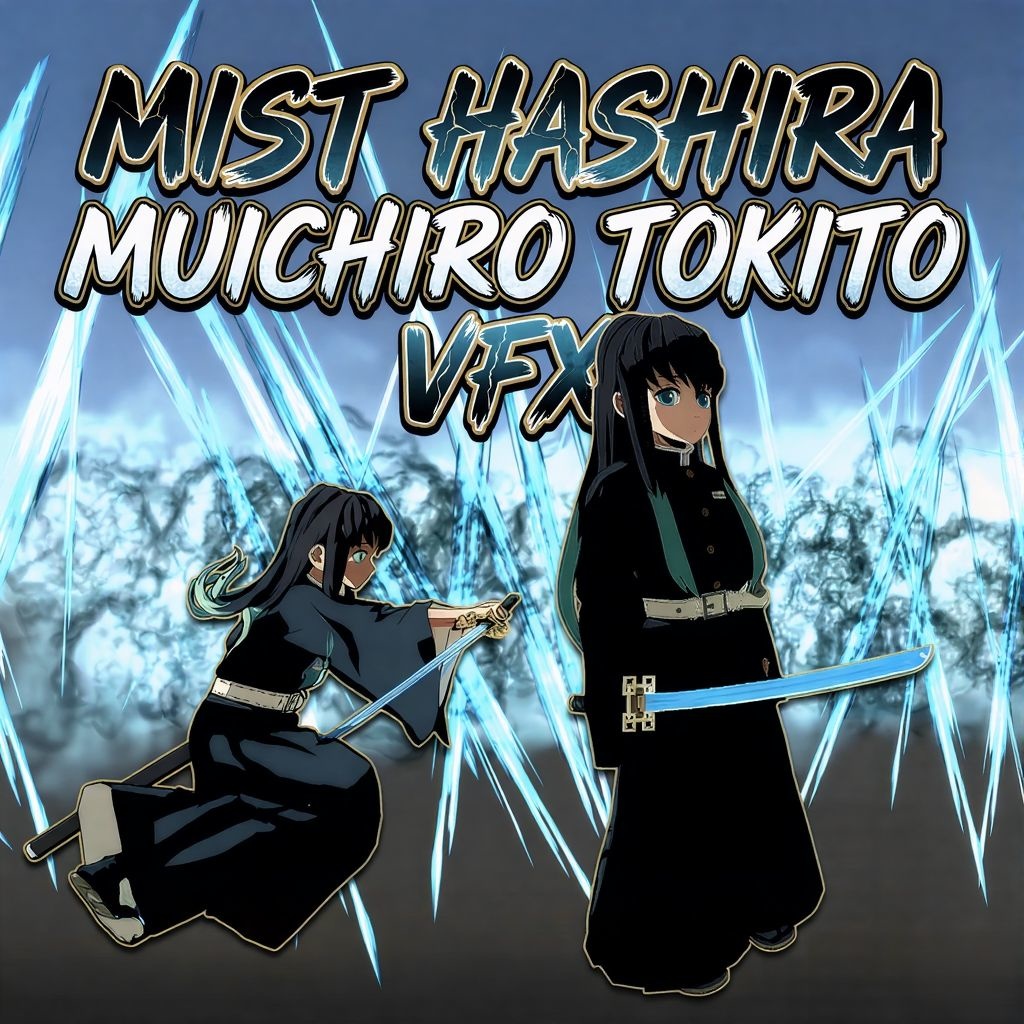 [VRChat] Mist Hashira Muichiro Tokito (3D Model + Nichirin Sword + VFX) Full Set 🌫️