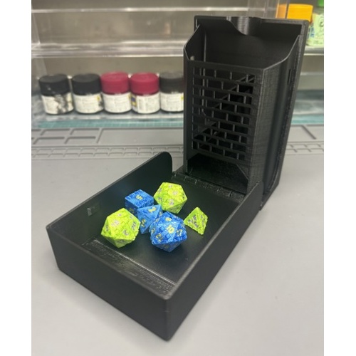 折りたたみダイスタワー(ブラック)