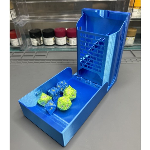 折りたたみダイスタワー(青)