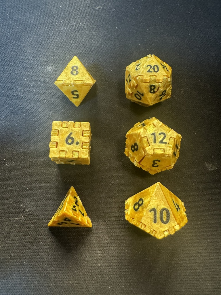 ダイスセットキットカード V1(金+黒)