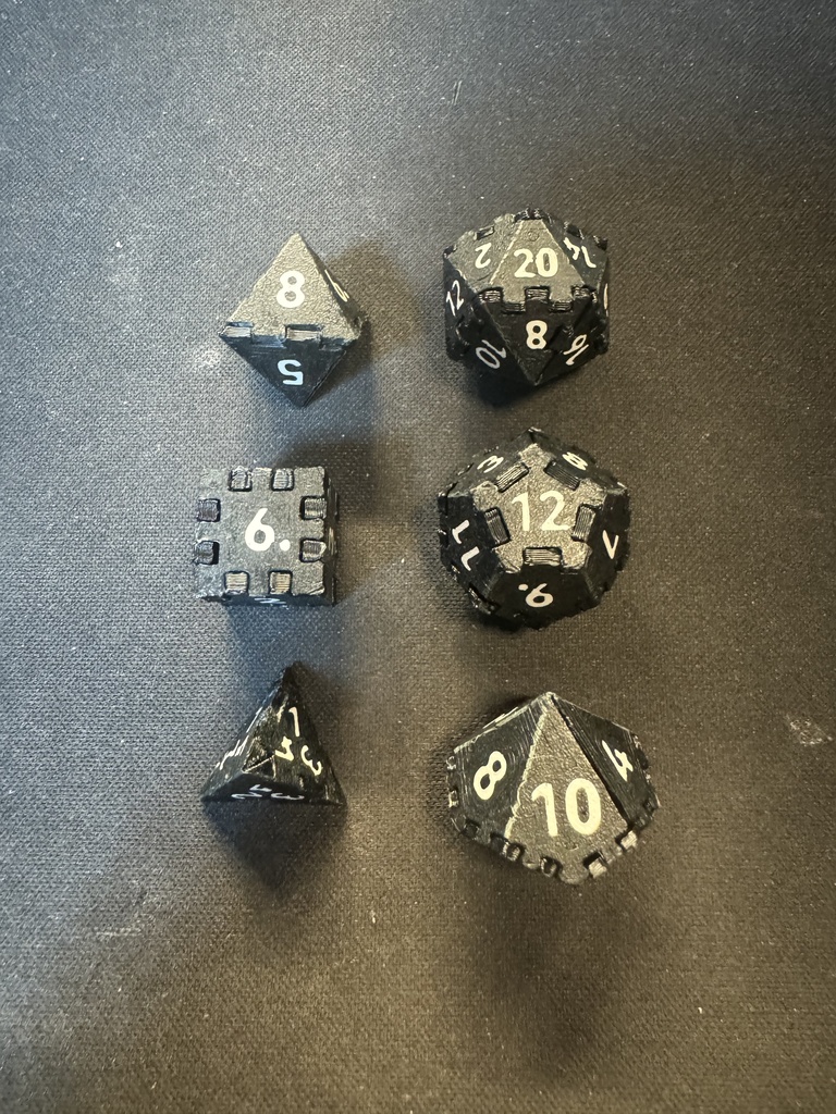 ダイスセットキットカード V1(黒+ グレー)