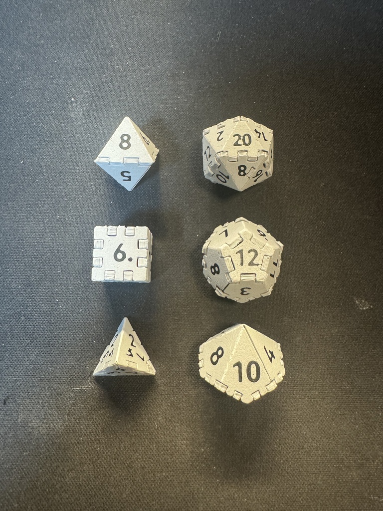 ダイスセットキットカード V1(グレー+黒)