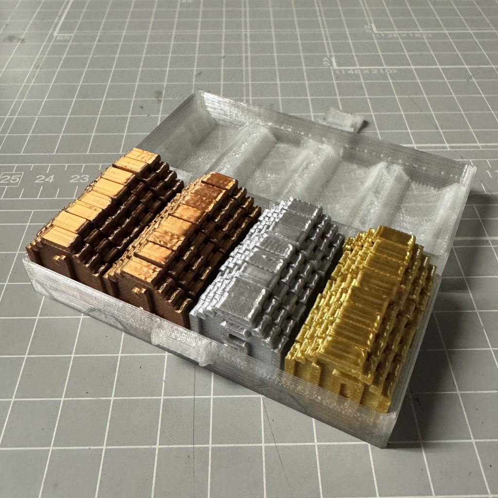 ファンタジーコイン 混合セット（クリア） 銅貨・銀貨・金貨セット