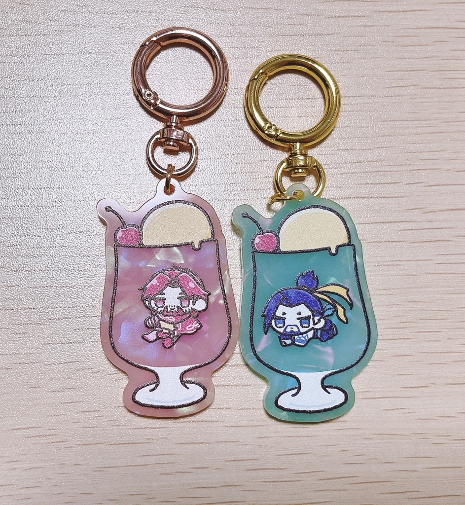 キャスハン アクキーセット(クリームソーダ)