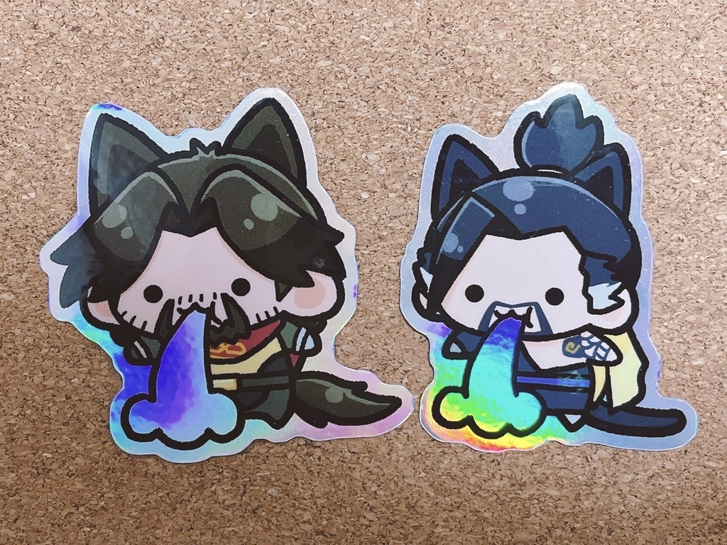 キャスハン ステッカーセット(レインボー)