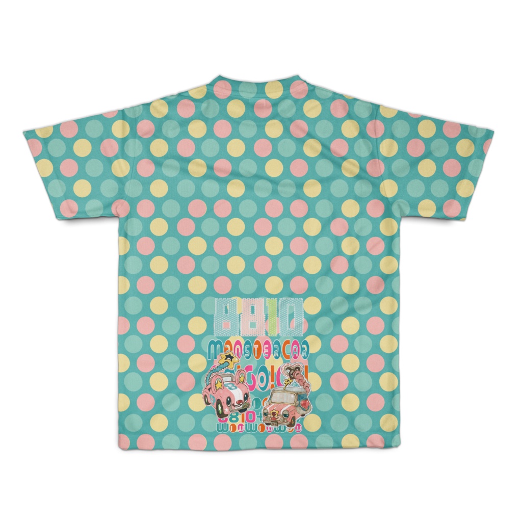 ★アニマルCar【8810ベアー&ドッグ】★総柄Tシャツ★