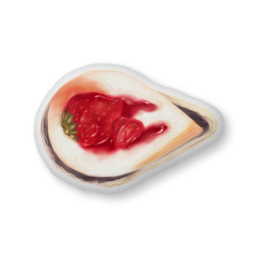 ★ケーキふかふかクッション(大)★苺ショート★