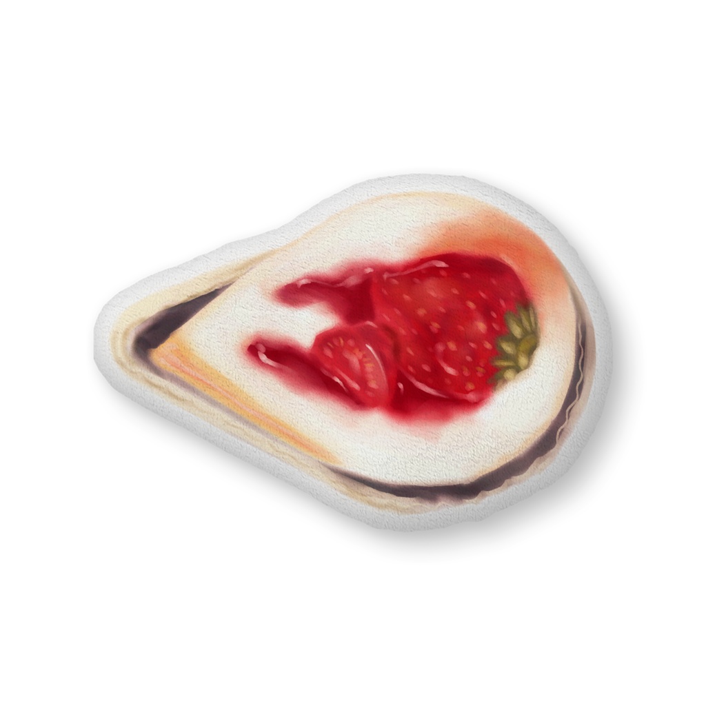 ★ケーキふかふかクッション(大)★苺ショート★