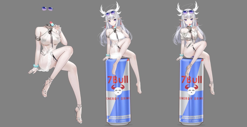 【Live2D Asset】(Summer swimwear)VTS Dynamic pendant【Engineering documents 】