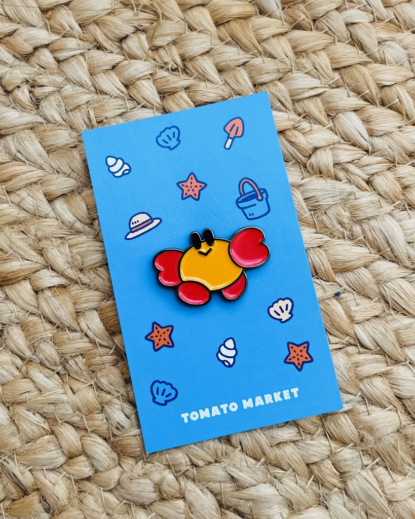 ピンバッジ(カニ)