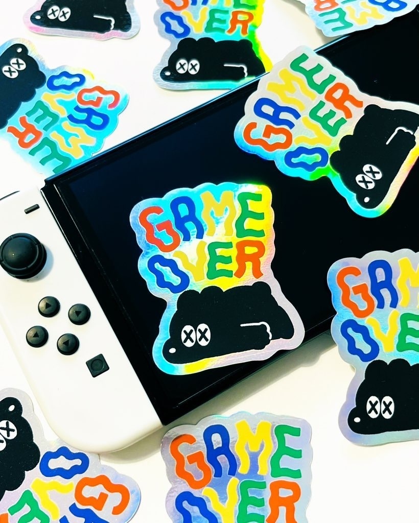GAME OVERステッカー