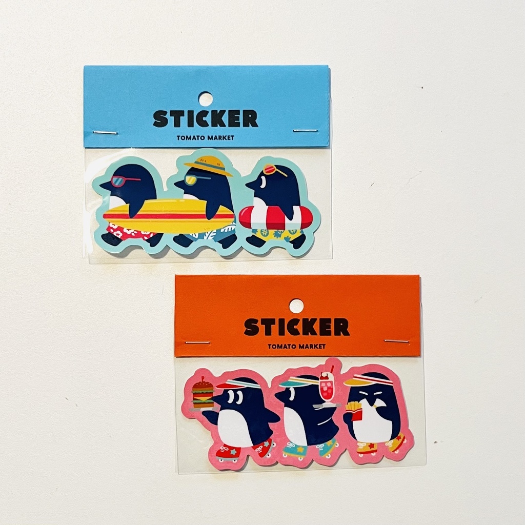 3色ペンギンステッカー
