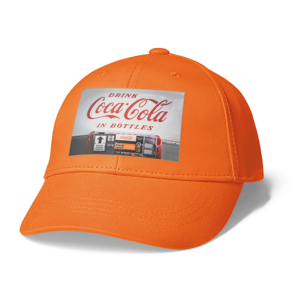 コカーコーラーのレトロ風キャップです。