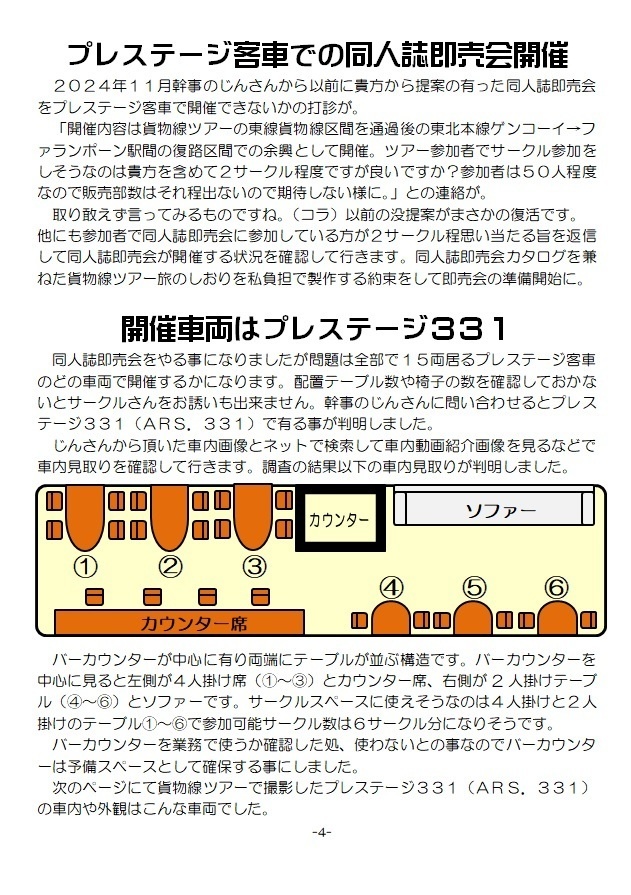 タイ国鉄のスハフ12で同人誌即売会をやってみた