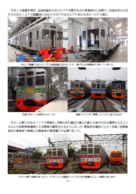 ジャカルタの東急8000系・東急8500系引退記念本