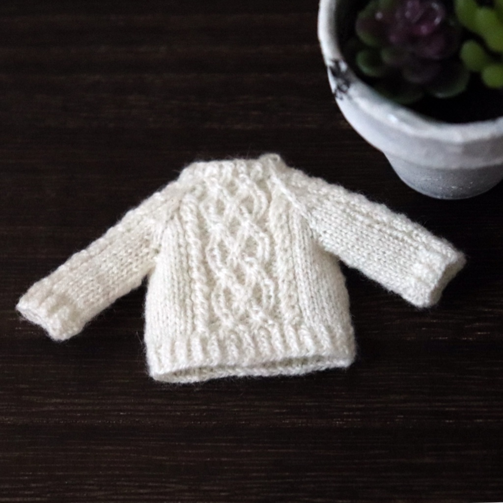 【オビツ11】カシミヤ アランセーター 模様②