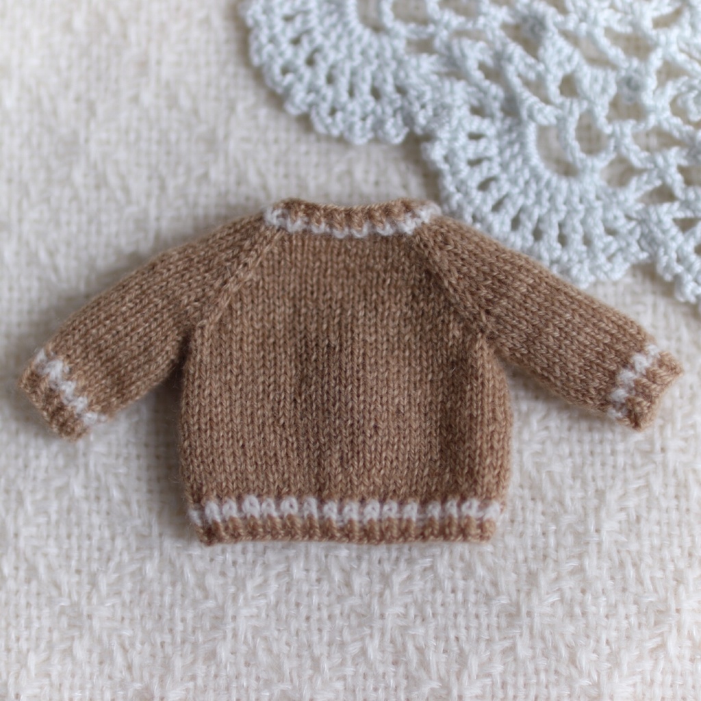 【オビツ11】カシミヤ シンプルニットカーディガン
