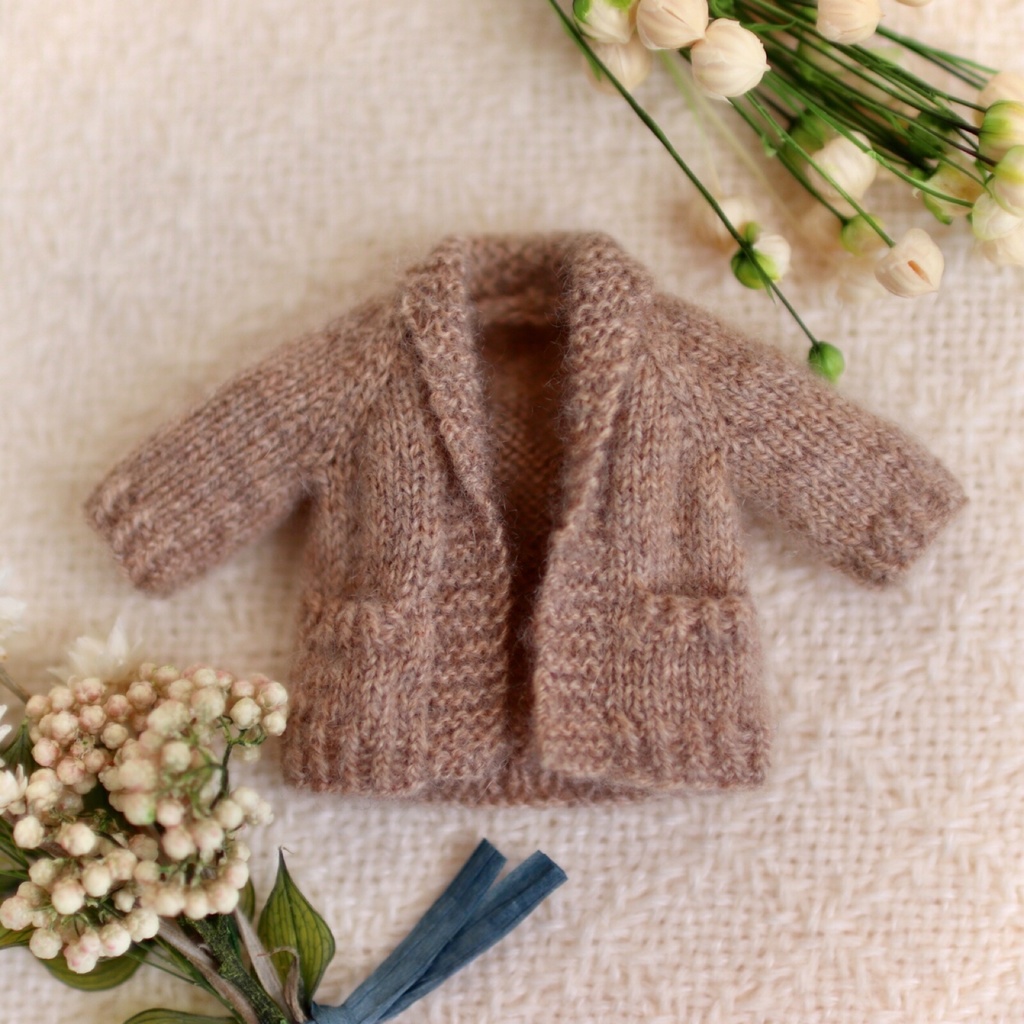 【オビツ11】カシミヤ ニットガウン