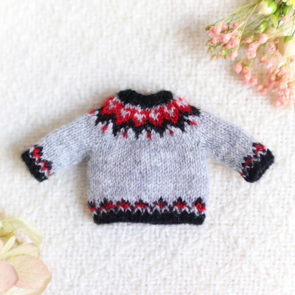 【オビツ11】カシミヤ ロピー風ニットプルオーバー