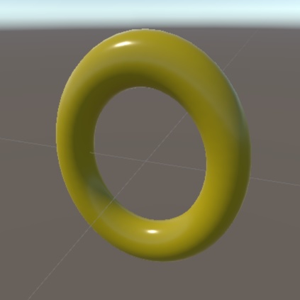 【3Dモデル】ゴールドリング