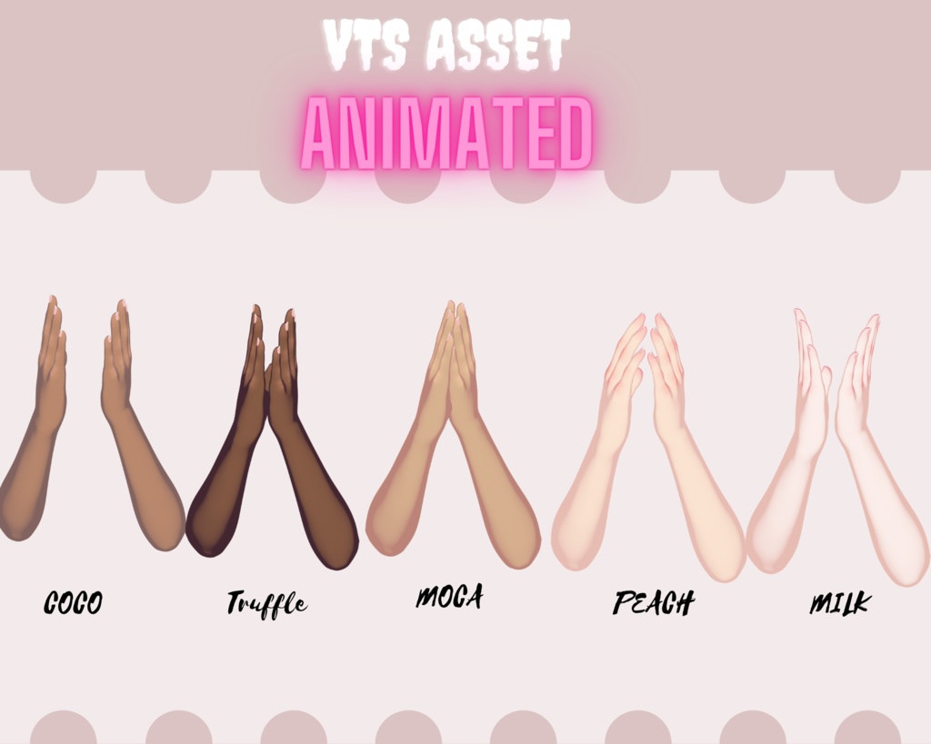 Animated vtuber asset, vtuber hands Asset for vts, Twitch Redeem【VTuber素材】小物を持つ手, アニメーション Vtuber アセット