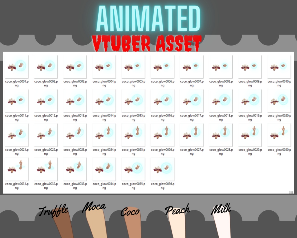 Animated magical vtuber asset, vtuber hands Asset for vts, Twitch Redeem【VTuber素材】小物を持つ手, アニメーション Vtuber アセット