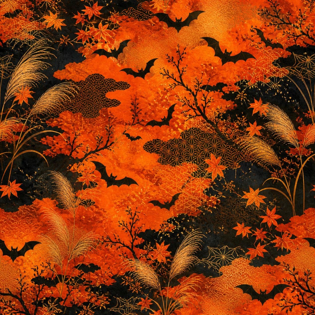 幻想和風ハロウィン10枚セット|Mystical Japanese Halloween 10 Sheets