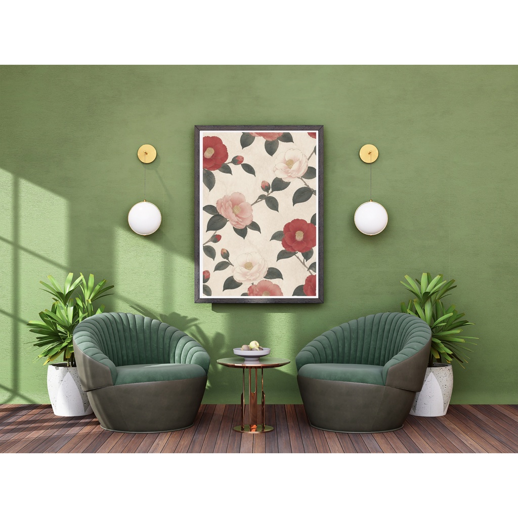 くすみ和花 10枚セット|Muted Japanese Flowers 10sheets