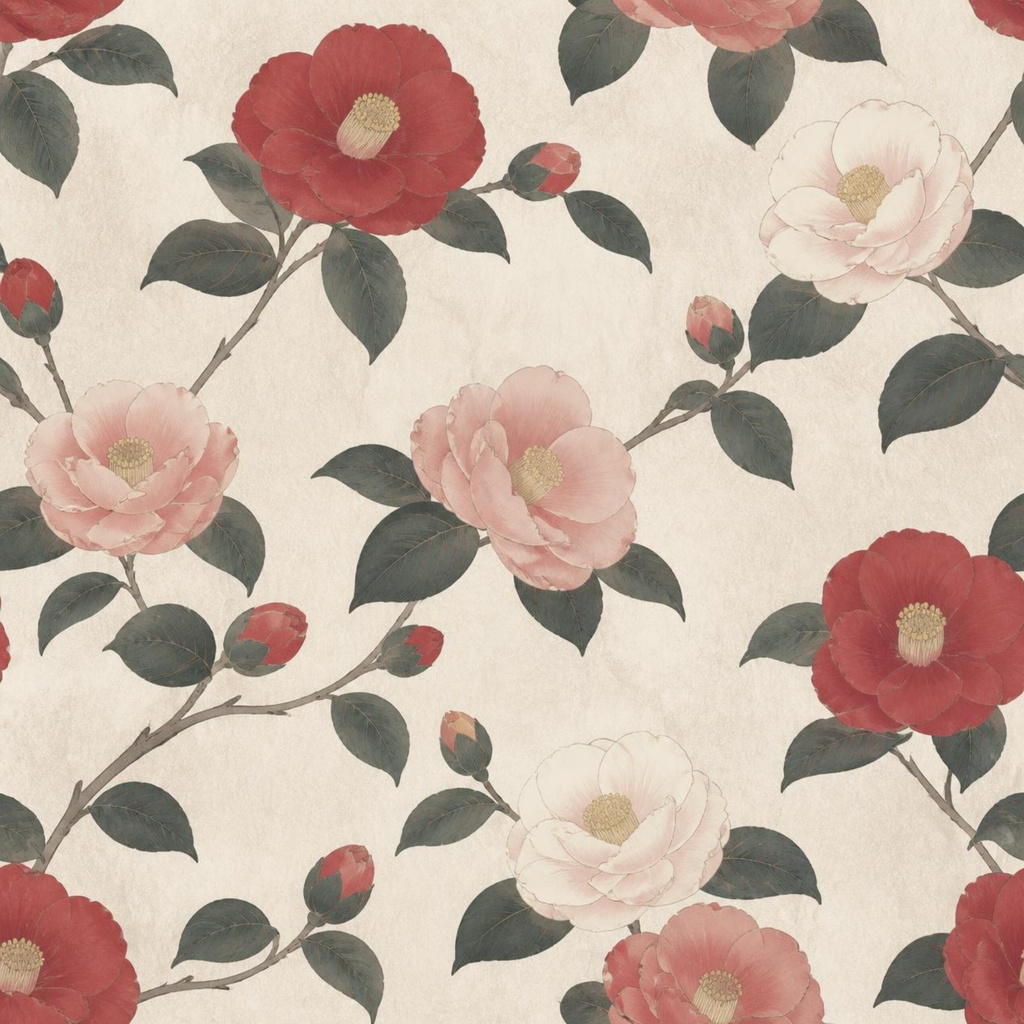 くすみ和花 10枚セット|Muted Japanese Flowers 10sheets