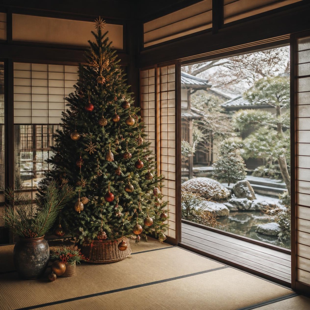和室のクリスマス10枚セット|Traditional Japanese Christmas Room 10 Sheets