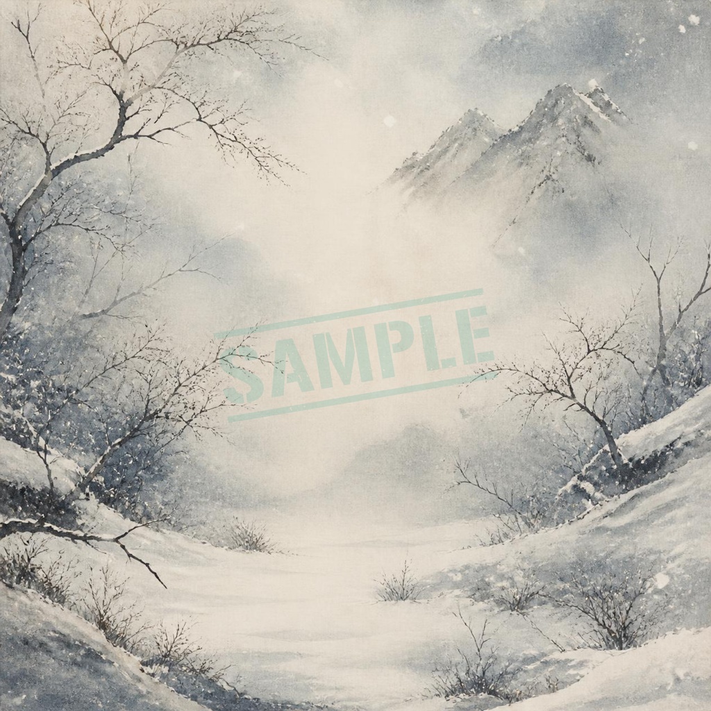 雪女 背景&素材|Yuki-onna Background & Elements