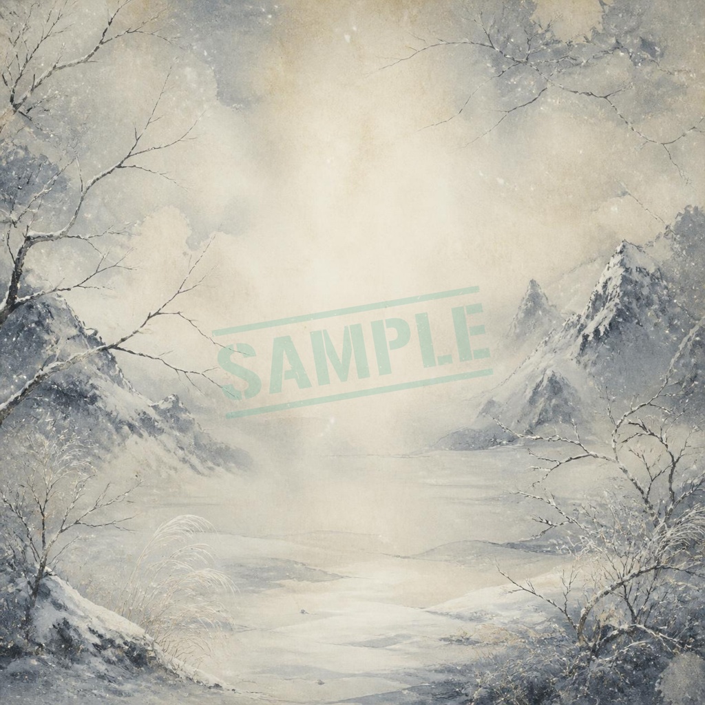 雪女 背景&素材|Yuki-onna Background & Elements