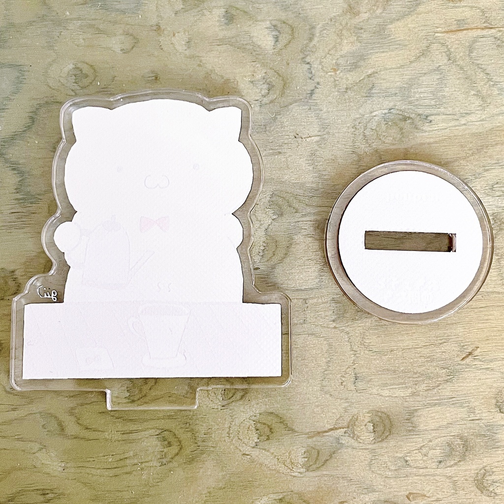 猫バーテンダー「ぼんぼん」アクリルスタンド(コーヒーver)