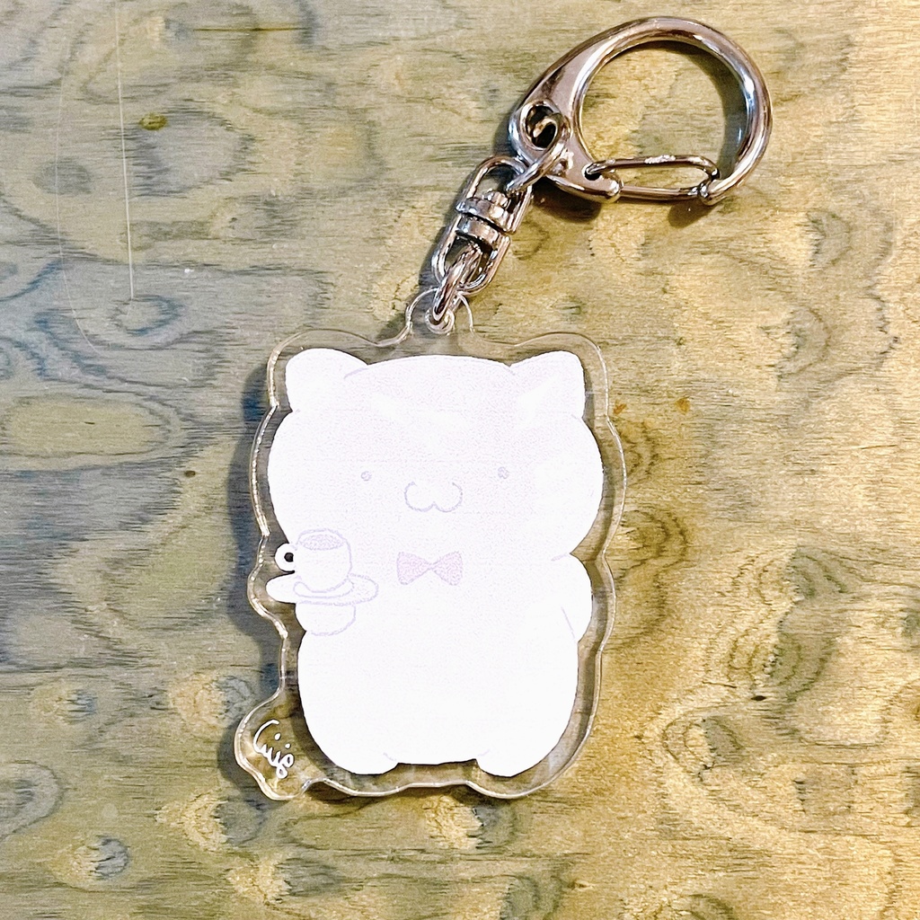 猫バーテンダー「ぼんぼん」アクリルキーホルダー(ノーマルver)