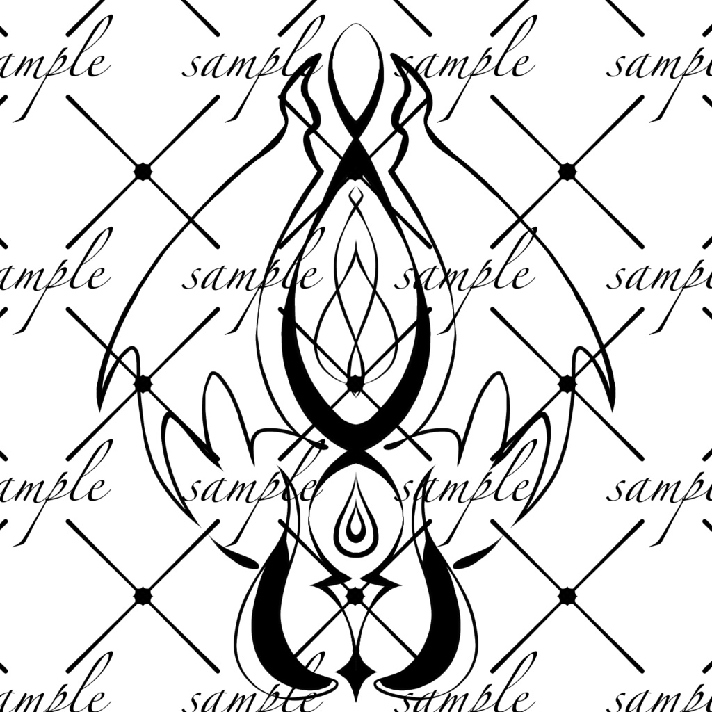 悪魔リーマン風Tattoo Texture【FREE】