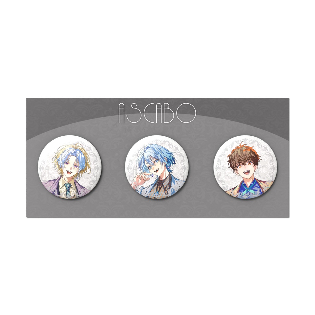 【ASCABO】缶バッジセット（全4種類）