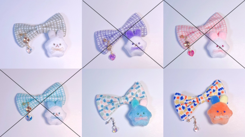 リボン+ぬいポシェットset