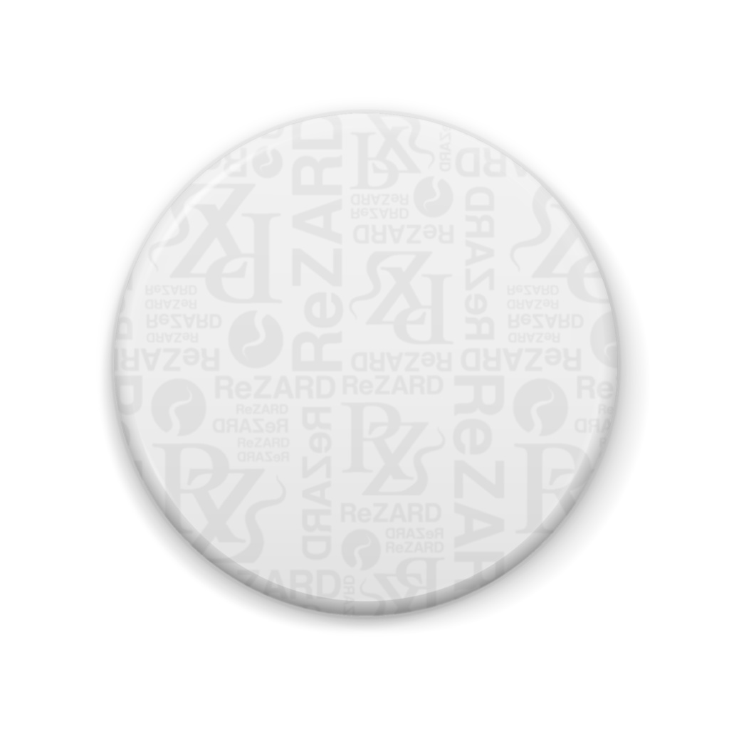 缶バッジ 57mm〈 白 〉総柄モノトーン