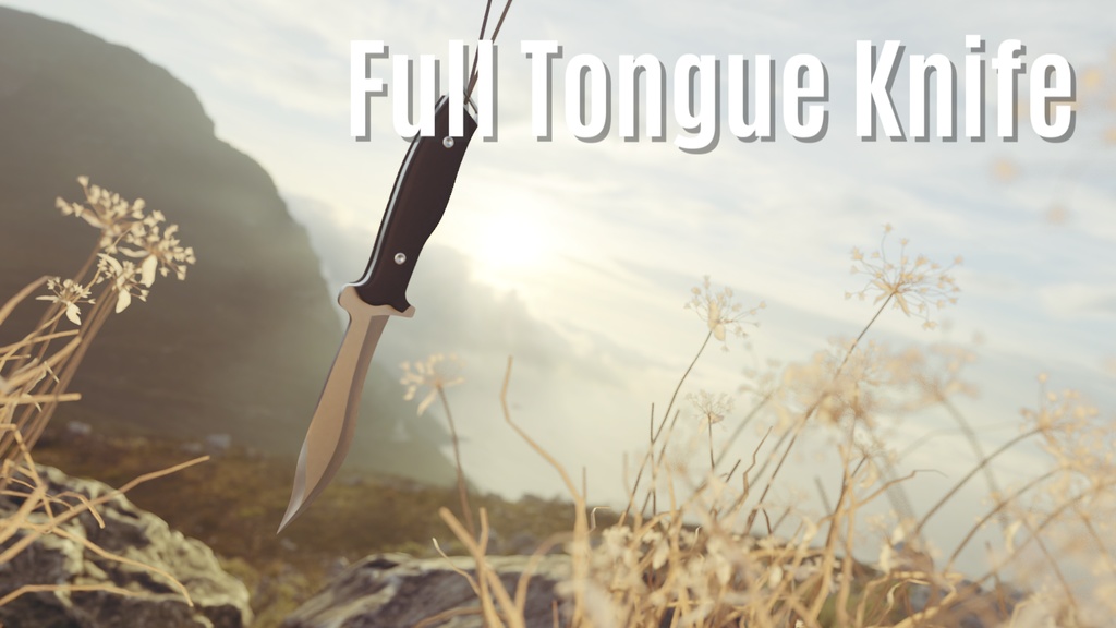 【Blender】Knife Asset | CC0