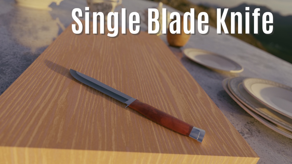 【Blender】Knife Asset | CC0