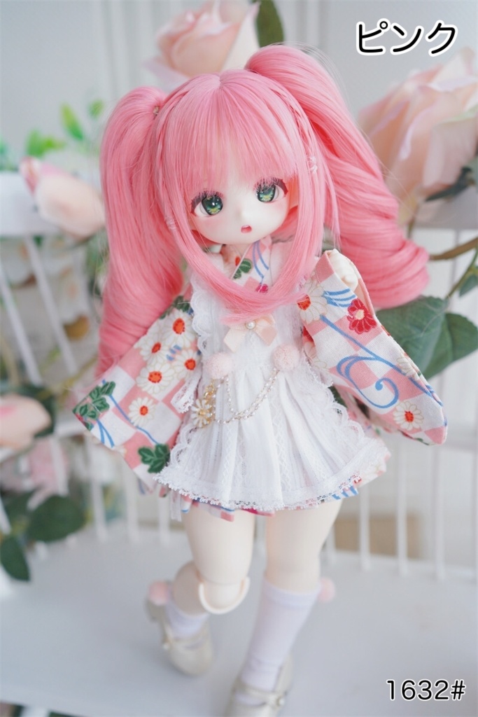【カカ星球】【6-7, 7-8, 8-8.5inch】ツインテール 縦ロール