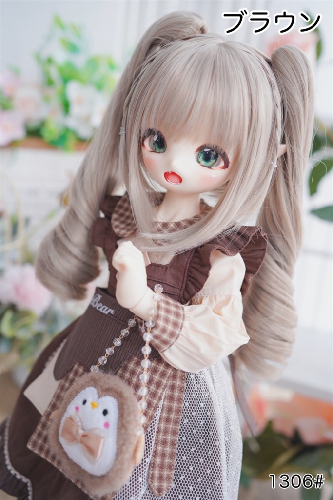 【カカ星球】【6-7, 7-8, 8-8.5inch】ツインテール 縦ロール