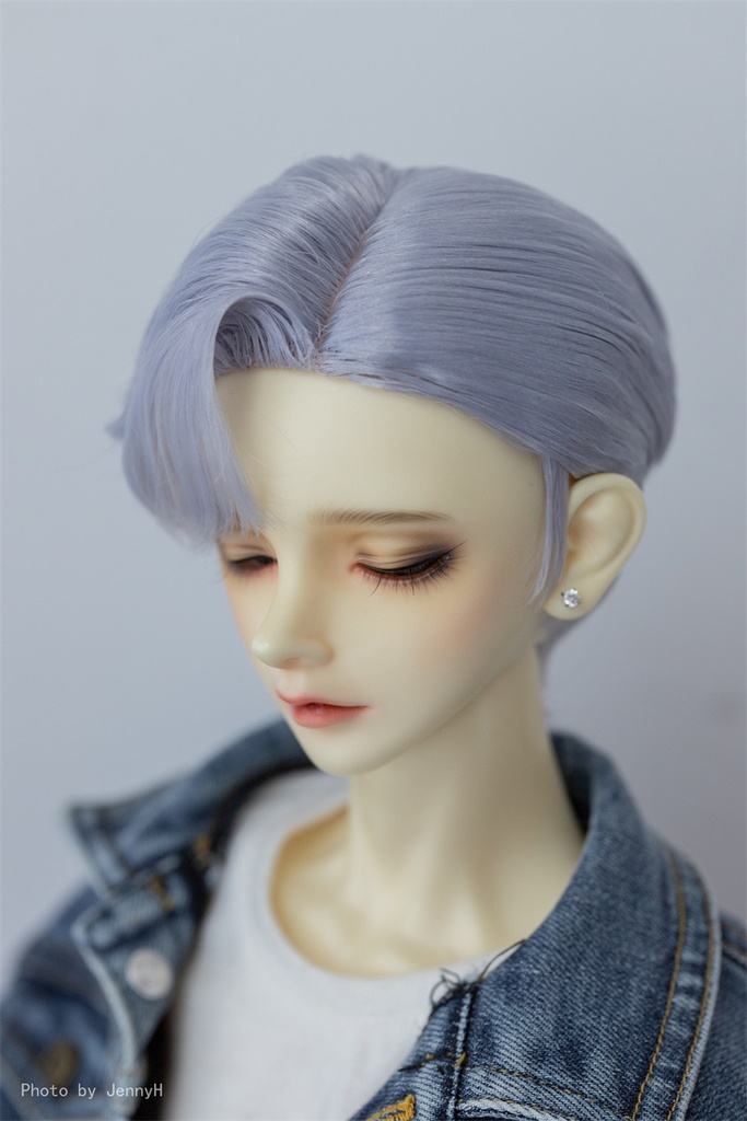 【カカ星球】【7-8, 8-8.5, 8.5-9inch】ドールウィッグ 撫でつけ 立ち上げ前髪