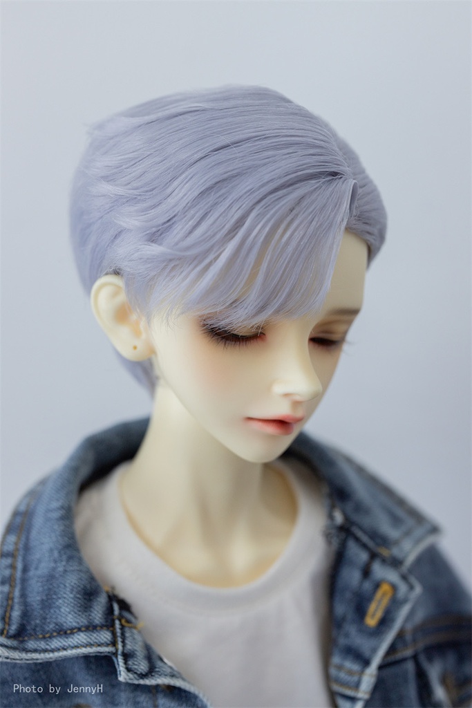 【カカ星球】【7-8, 8-8.5, 8.5-9inch】ドールウィッグ 撫でつけ 立ち上げ前髪