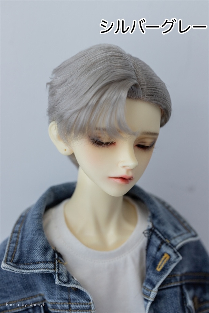 【カカ星球】【7-8, 8-8.5, 8.5-9inch】ドールウィッグ 撫でつけ 立ち上げ前髪