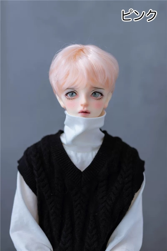 【カカ星球】【8.5-9inch】ドールウィッグ ナチュラルショート